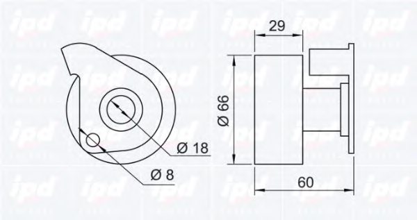 IPD 15-3223 Tensioner Pulley, timing belt